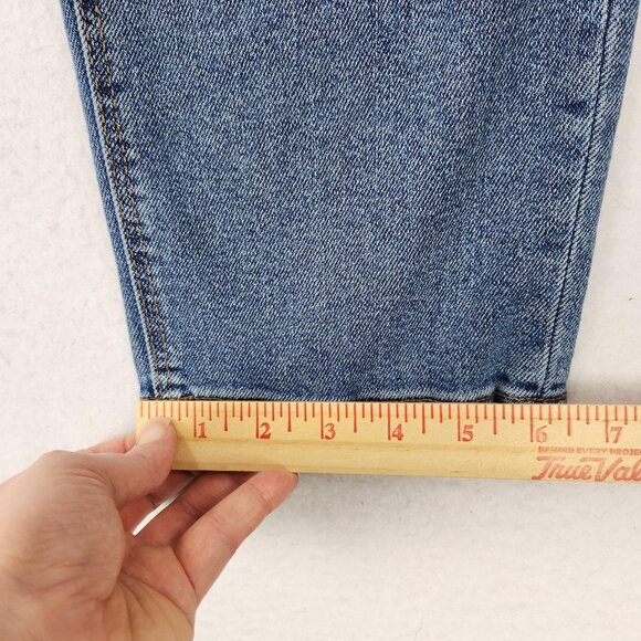 American Eagle Jeans Womens 10 Blue Mom Jean Button Fly Stretch High Rise Denim - Picture 6 of 13